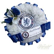 Chelsea Football Tribute Wreath in Silk Flowers