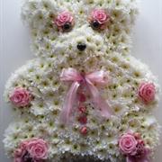 Teddy Bear Flower Tribute