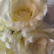 Silk funeral rose vase hire 
