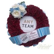 Any Football Team Emblem Wreath