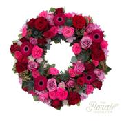 Pink Red Vibrant Luxury Wreath