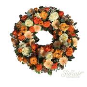 Orange Peach Luxury Full Wreath