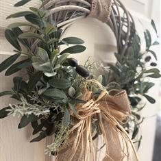 Olive Door Wreath 