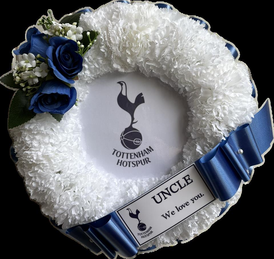 Artificial football tribute wreath – Solihull florist